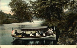 On French Creek, Launch Thelma Cambridge Springs, PA Postcard Postcard Postcard