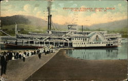 Excursion Steamer "Island Queen" Postcard