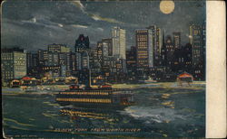 New York from North River Postcard