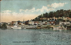 Pomeroy, Ohio From Mason City, WV Postcard Postcard Postcard