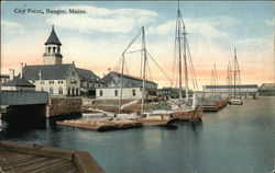 Water View at City Point Postcard