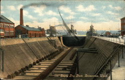 Empty Dry Dock Bremerton, WA Postcard Postcard Postcard