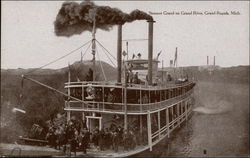 Steamer Grand on Grand River Grand Rapids, MI Postcard Postcard Postcard