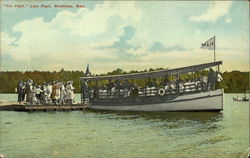 "The Pearl" on Lake Pearl Wrentham, MA Postcard Postcard Postcard