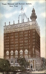 Titanic Memorial and Seaman's Institue Postcard