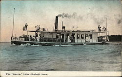 The "Queen" Lake Okoboji, IA Steamers Postcard Postcard Postcard