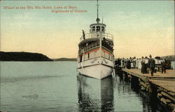 Wharf at the Wa Wa Hotel Postcard