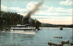 Boats in Sunapee Harbor Postcard