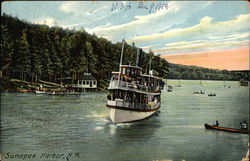 Boats in Sunapee Harbor Postcard