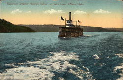 Excursion Steamer "Georgie Oakes" Lake Coeur d'Alene, ID Postcard Postcard Postcard