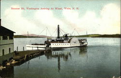 Steamer Mt Washington arriving at Wharf Postcard
