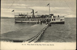Ferry Boat at Big Bay Point Postcard