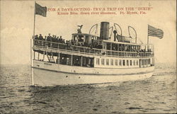 For a Days Outing - Try a Trip on the "Dixie" Postcard