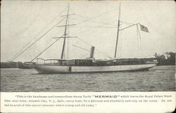 Steam Yacht "Mermaid" Postcard