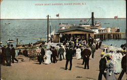 Steam Boat Landing Rocky Point, RI Postcard Postcard Postcard