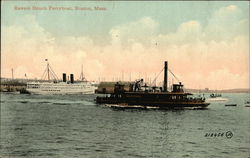 Revere Beach Ferryboat Boston, MA Postcard Postcard Postcard