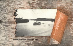 Steamer Merrimac on the Water Postcard