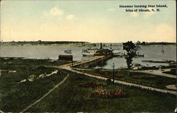 Steamer Landing Star Island Isles of Shoals, NH Postcard Postcard Postcard