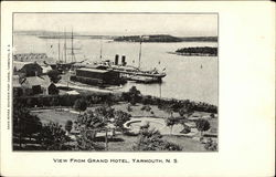 View from Grand Hotel Yarmouth, NS Canada Nova Scotia Postcard Postcard Postcard