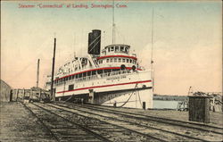Steamer "Connecticut" at Landing Postcard
