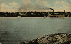 Bustins Island and Steamer Marquoit Casco Bay, ME Postcard Postcard Postcard