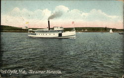 Steamer Mineola Port Clyde, ME Postcard Postcard Postcard