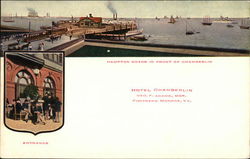 Hampton Roads in Front of Chamberlin Fort Monroe, VA Postcard Postcard Postcard