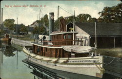 Tug at Reeves Warf Millville, NJ Postcard Postcard Postcard