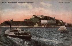 Water View of Alcatraz Island San Francisco, CA Postcard Postcard Postcard