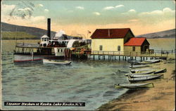 Steamer Steuben at Keuka Lake New York Postcard Postcard Postcard