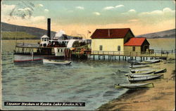Steamer Steuben at Keuka Lake Postcard