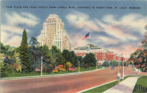 Park Plaza And Chase Hotels, Forest Park St. Louis Missouri