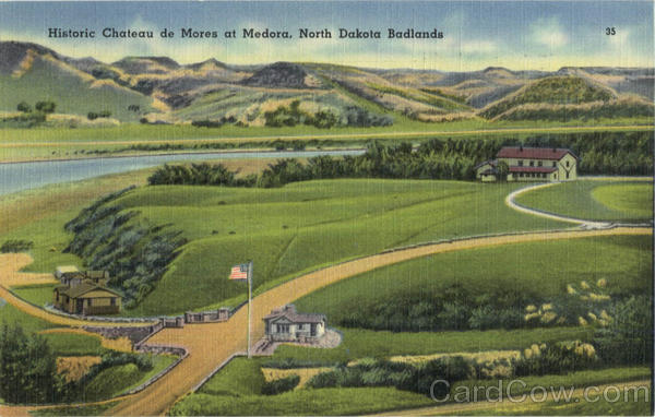 Historic Chateau De Mores At Medora North Dakota