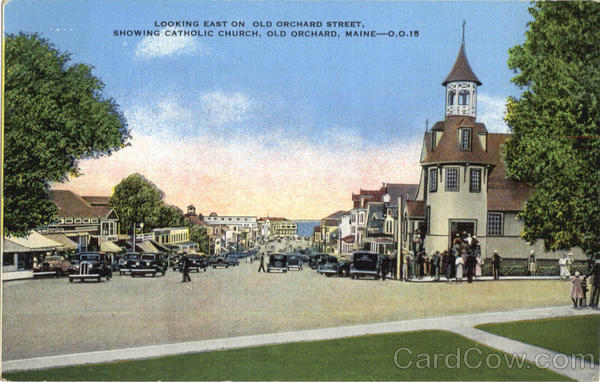 Looking East On Old Orchard Street Old Orchard Beach Maine