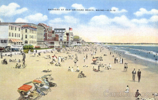 Bathers At Old Orchard Beach Maine