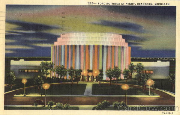 Ford Rotunda At Night Dearborn Michigan