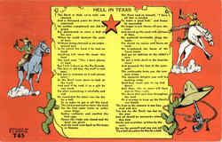 Hell In Texas Scenic, TX Postcard Postcard