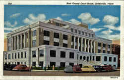 Hunt County Court House Postcard
