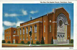 The New First Baptist Church Texarkana, TX Postcard Postcard