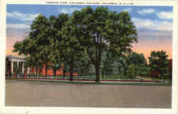Campus View , Columbia College Postcard