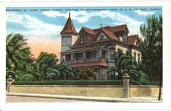 Residence Of Judge Vining Harris Postcard