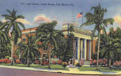 Lee County Court House Fort Myers, FL Postcard Postcard