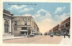 Main Street Looking North Postcard