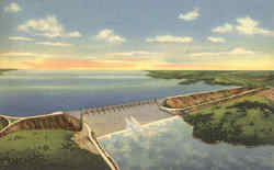 John Martin Dam Postcard