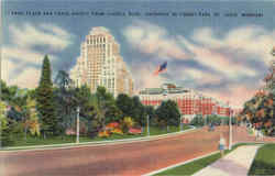 Park Plaza And Chase Hotels, Forest Park St. Louis, MO Postcard Postcard