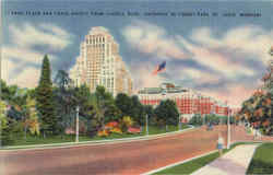 Park Plaza And Chase Hotels, Forest Park Postcard