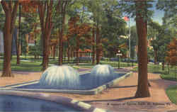 A Corner Of Taylor Park St. Albans, VT Postcard Postcard
