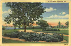 City Park Portsmouth, VA Postcard Postcard