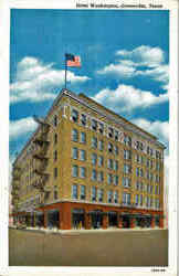 Hotel Washington Greenville, TX Postcard Postcard