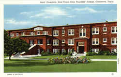 Boys' Dormitory, East Texas State Teachers College Commerce, TX Postcard Postcard